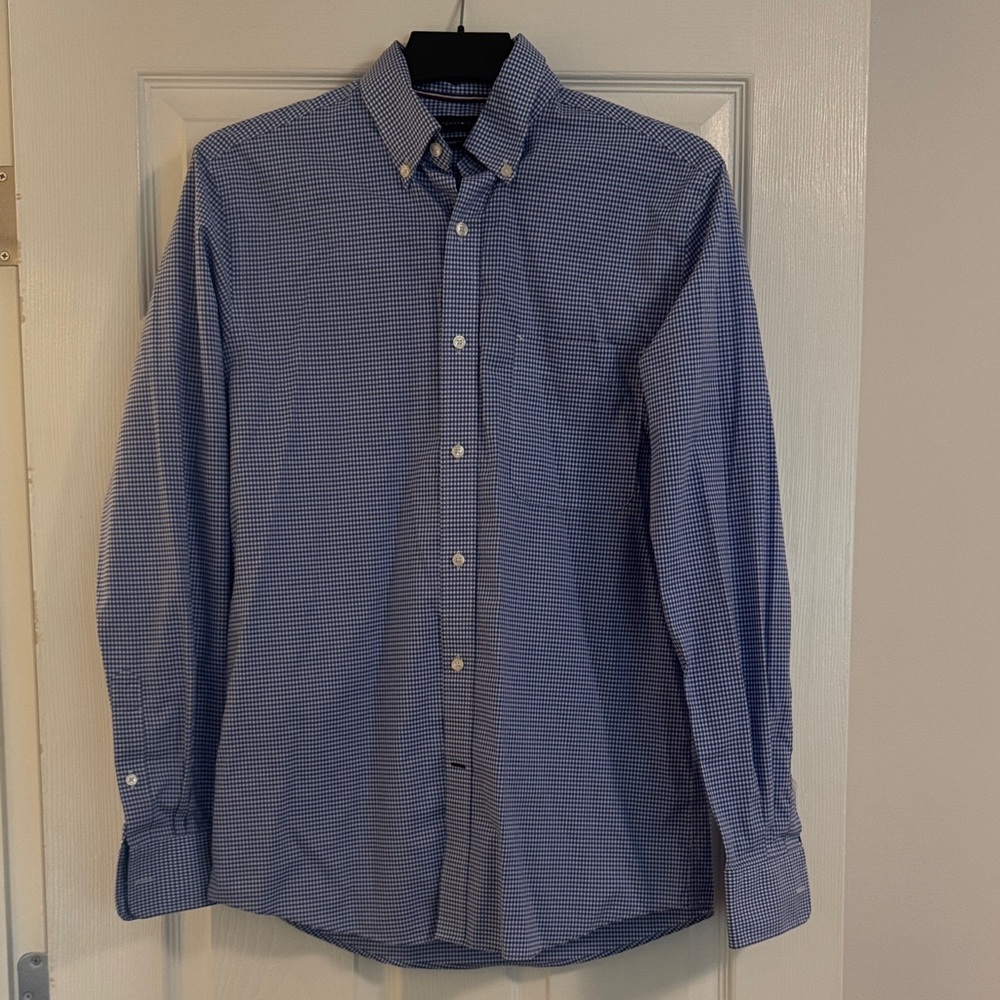 Men’s Tommy Hilfiger Blue Check Dress Shirt